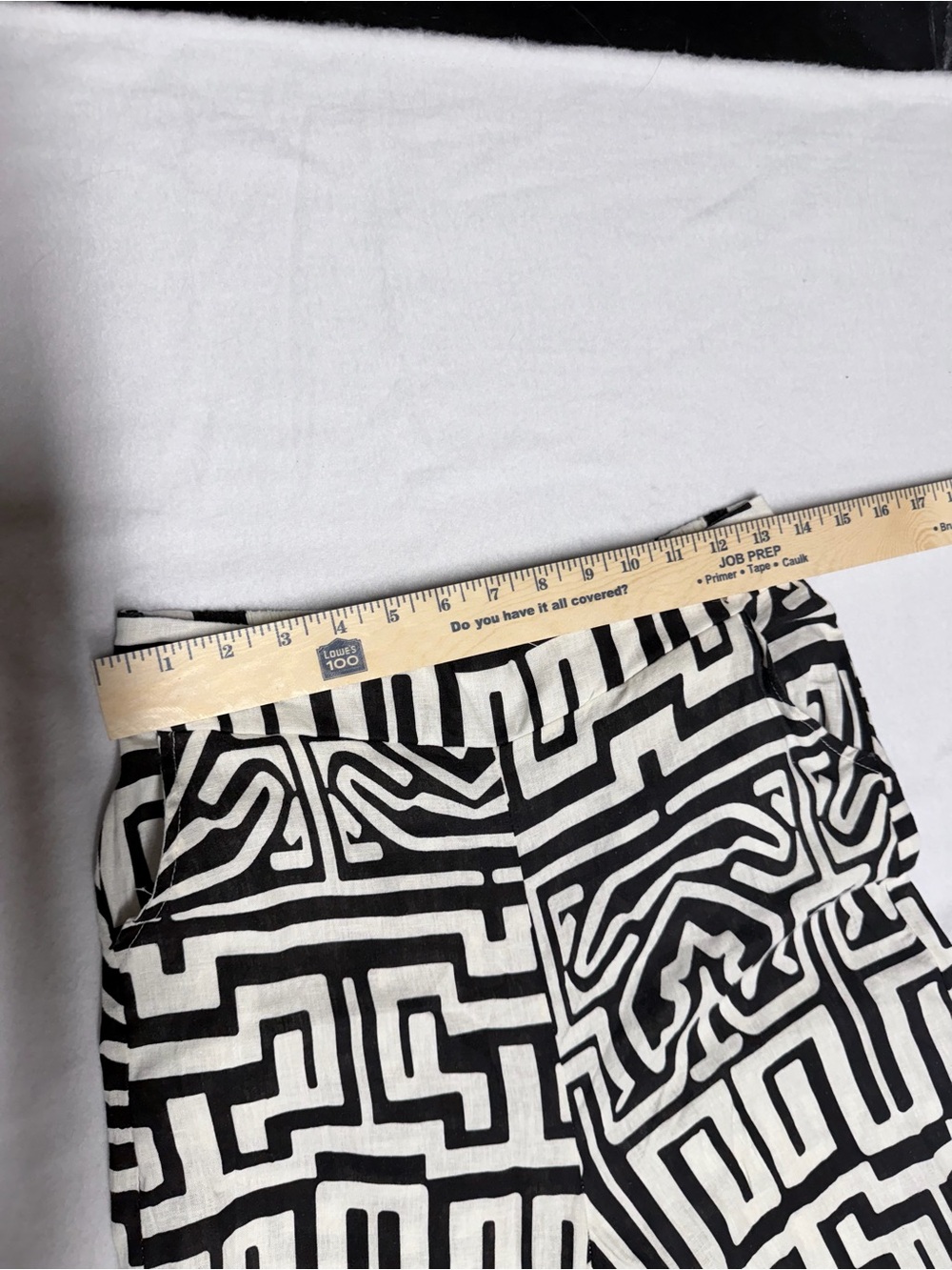 Rachel Zoe Black & White Geometric Wide-Leg Pants Sz S - Picture 6 of 6